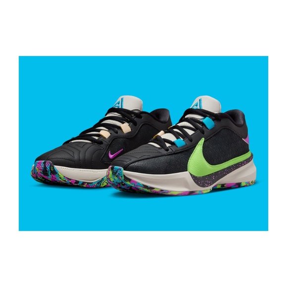 Nike Zoom Freak 5 Low Mens Basketball Shoes Black DX4985-002 NEW Multi Sz - Picture 5 of 10
